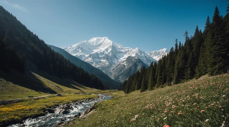 View of Brammah Valley Trek