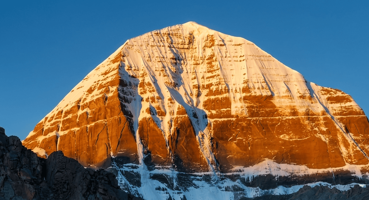 View of Adi Kailash & Om Parvat