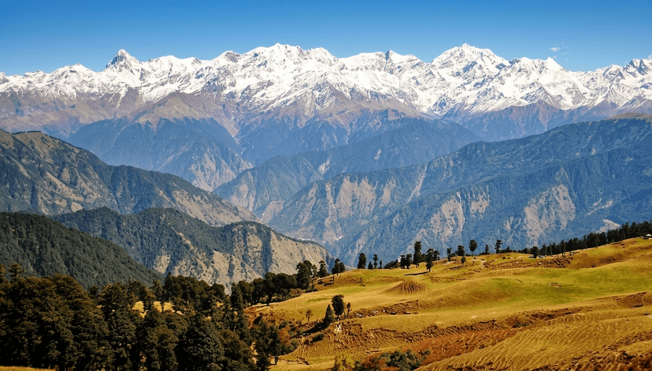 View of Bagji Bugyal Trek