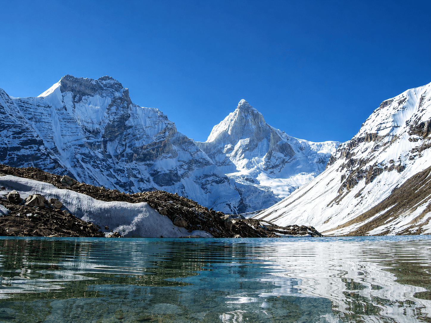 View of Kedar Tal Trek