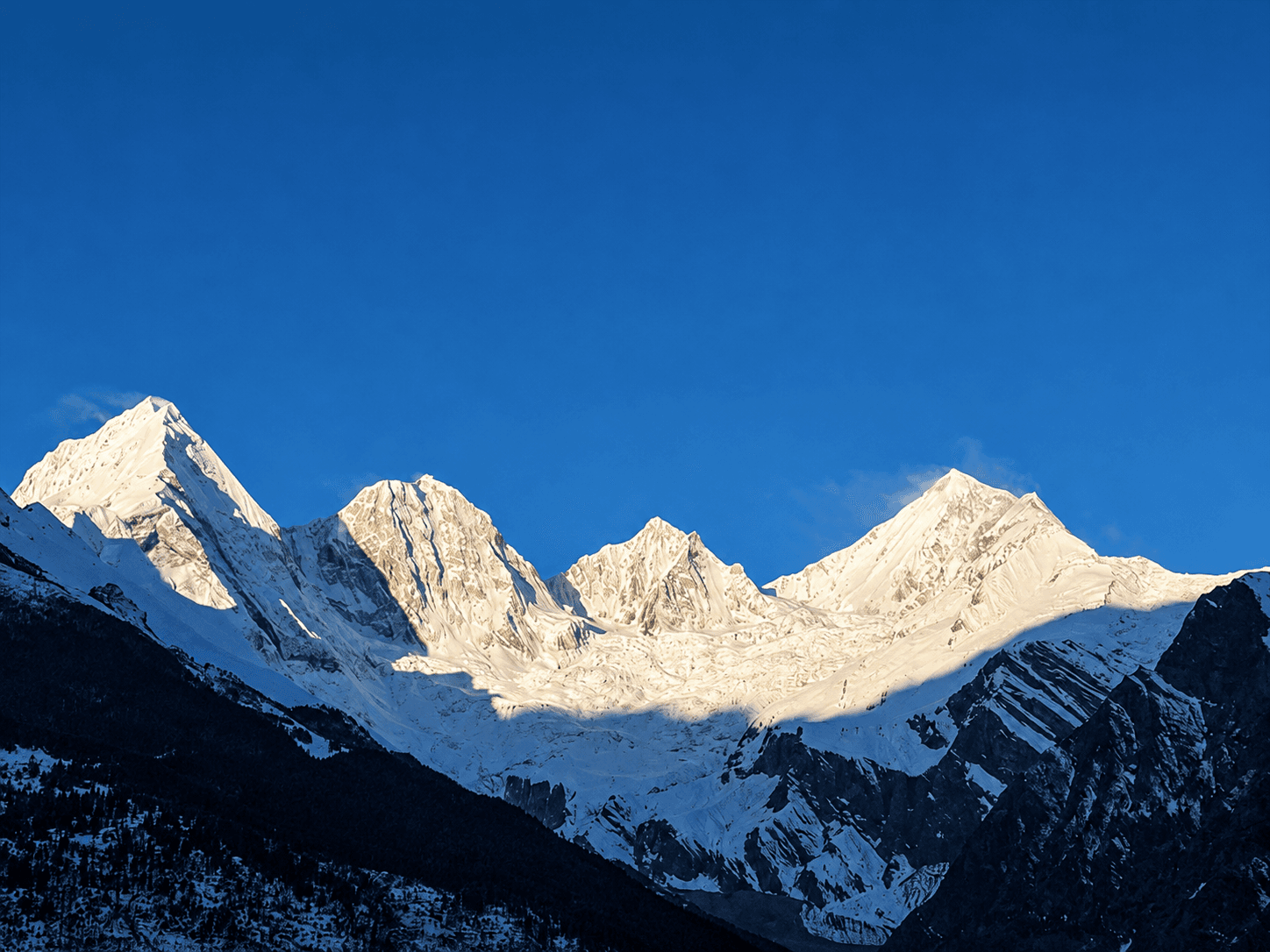 View of Pangarchulla Peak Trek